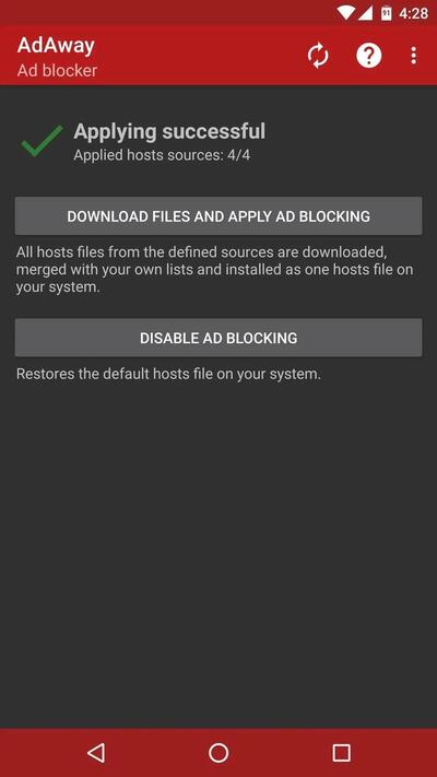 Download files and ad blocking