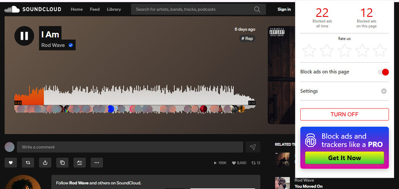 Block SoundCloud ads with Adlock