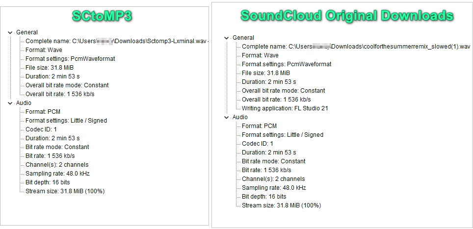 Set WAV as output format for SoundCloud to WAV conversion