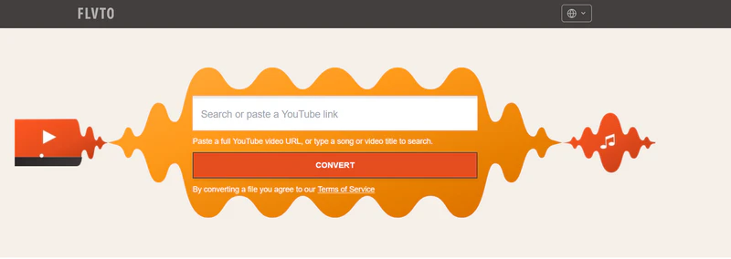 Flvto online YouTube to MP3 converter
