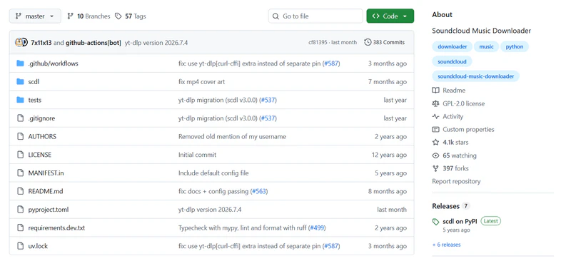 github soundcloud downloader