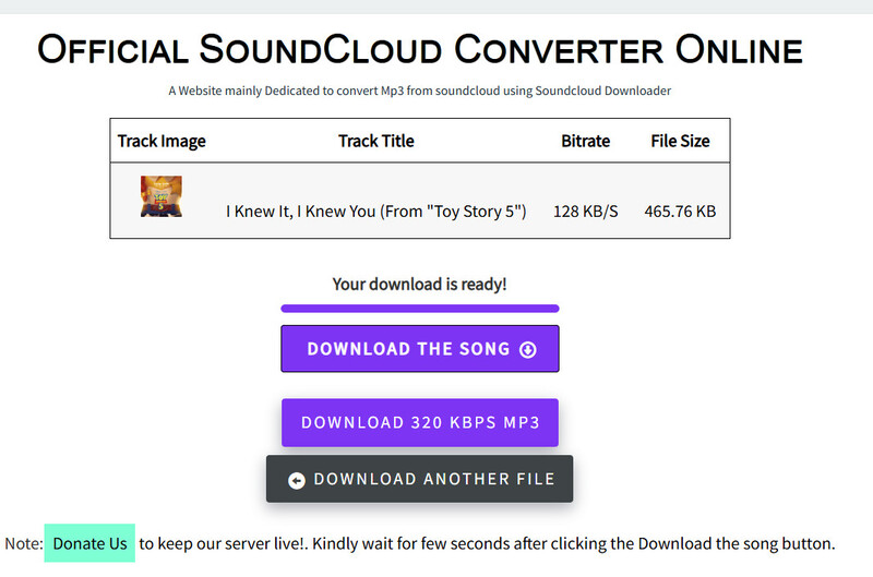 Download SoundCloud to MP3 with Klickaud
