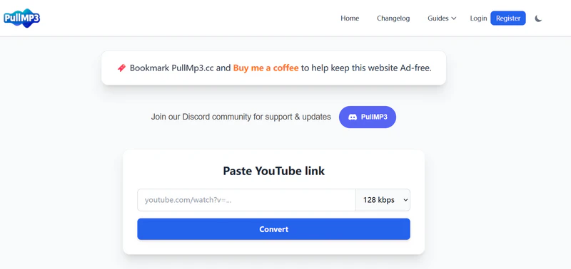 PullMP3 YouTube to MP3 converter