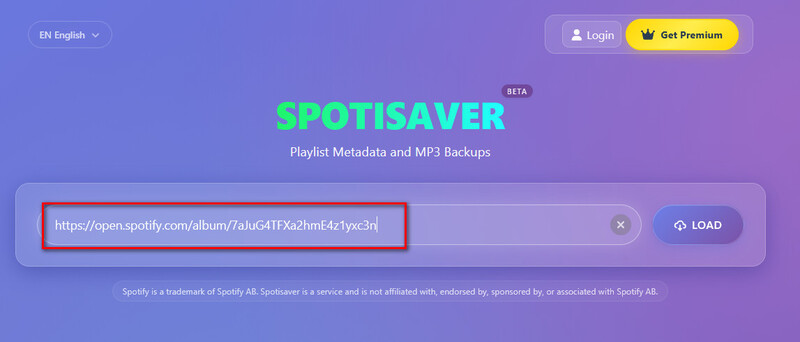 copy and paste spotify music in spotisaver