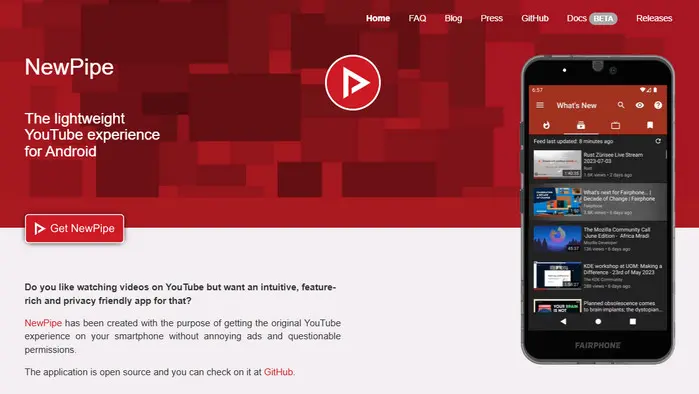 NewPipe — Best YouTube Audio Ripper App for Android