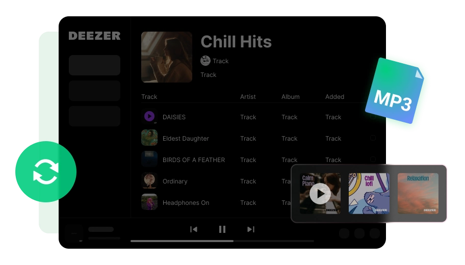Deezer Music Converter software interface screenshot