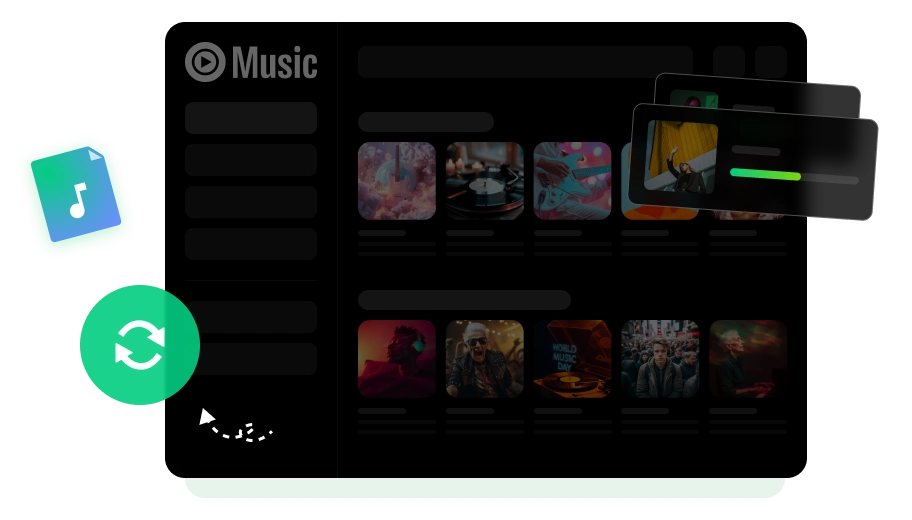 YouTube Music Converter software interface screenshot
