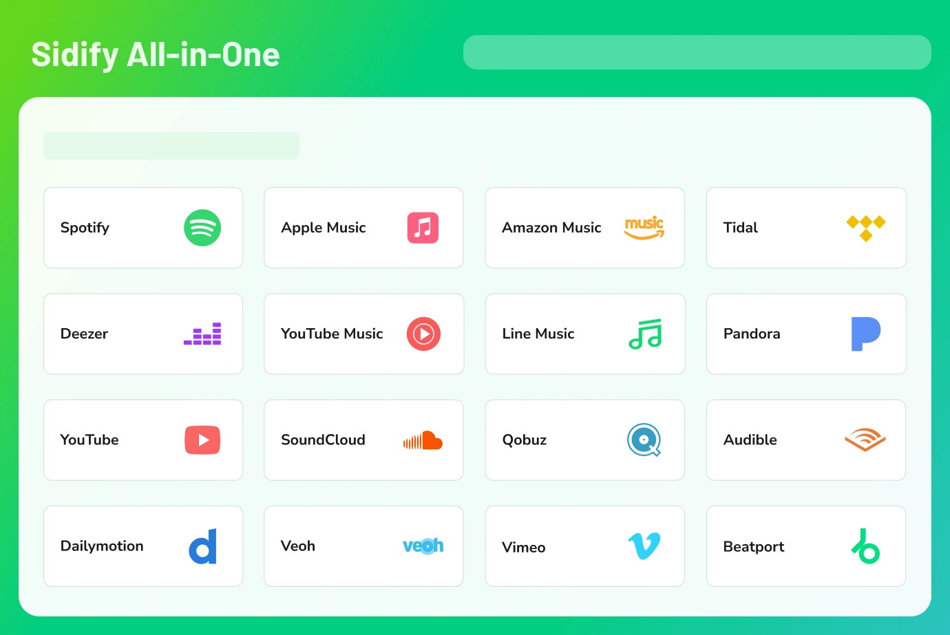 Sidify All-In-One Music Downloader