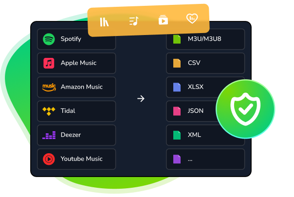 backup online playlists as files