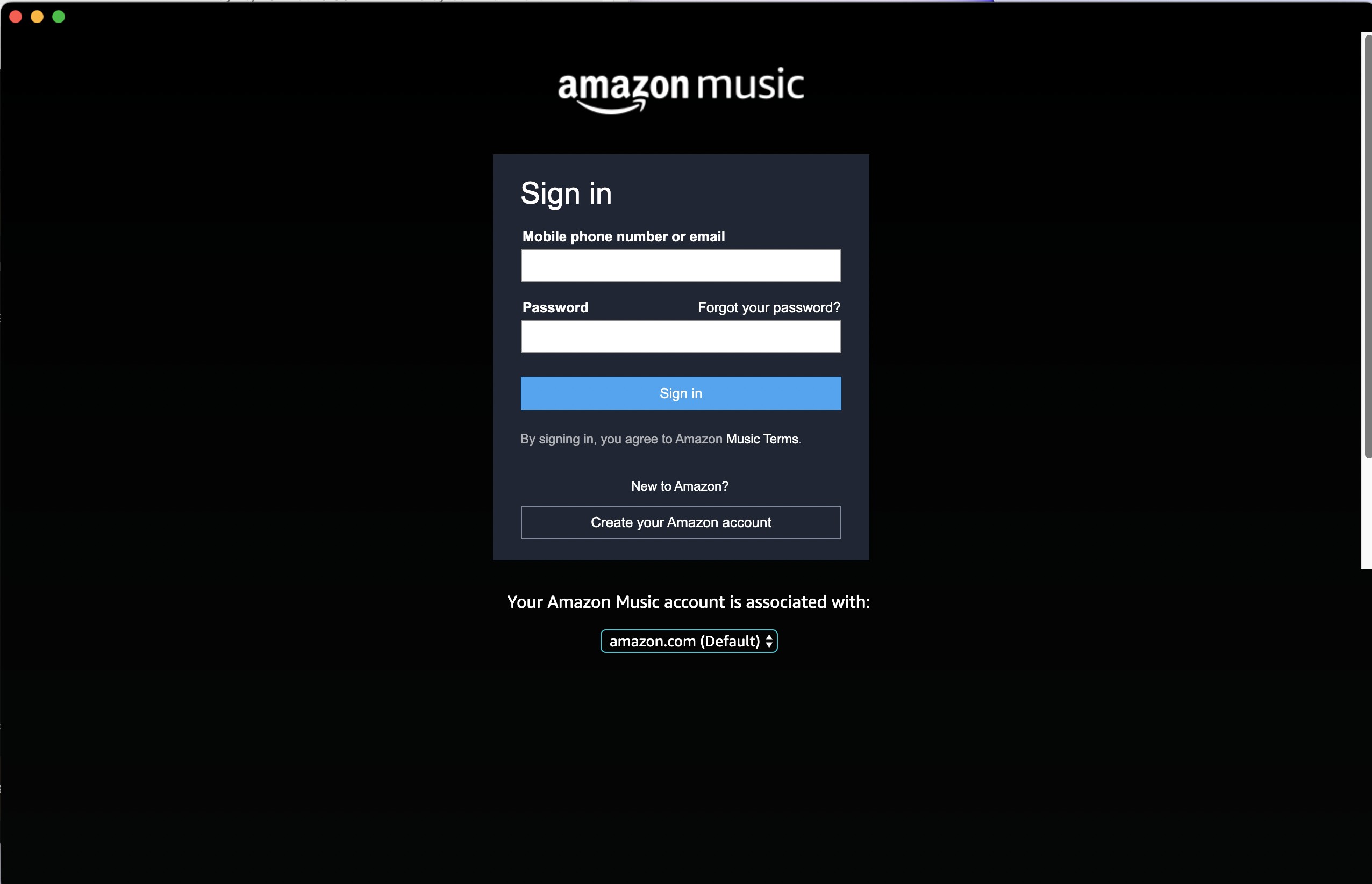  log in amazon app