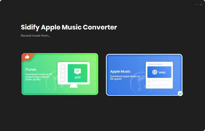 conversion modes of Sidify Apple Music Converter for Windows