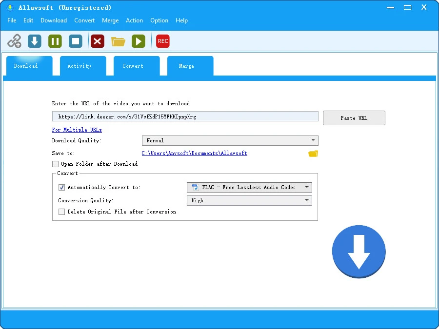 allavsoft deezer music downloader