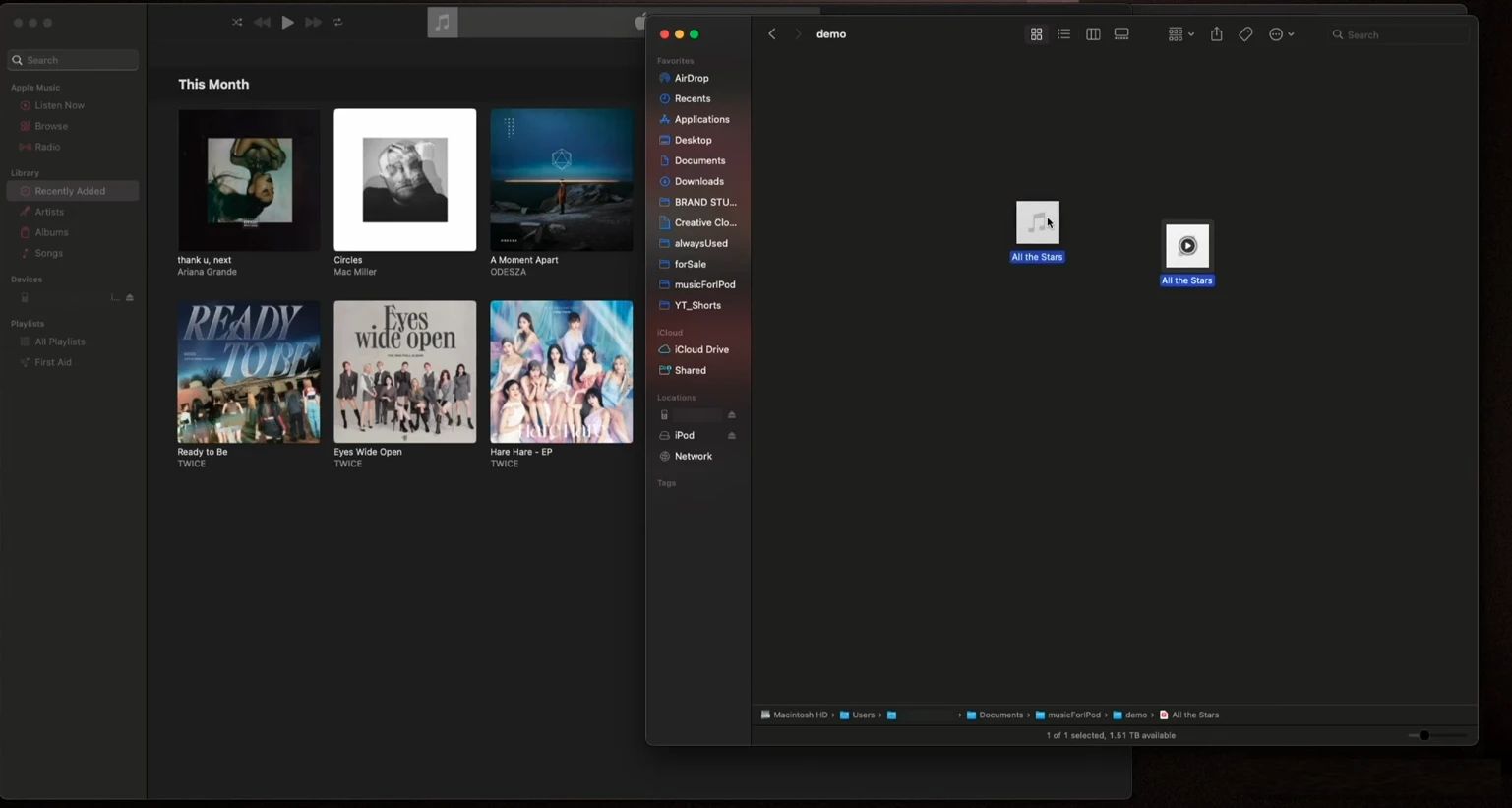 import apple music downloads to ipod classic with music app