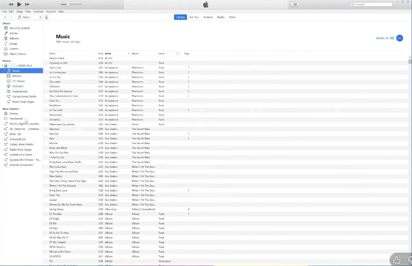 import apple music downloads to ipod classic