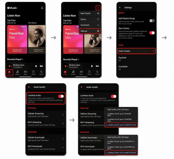 apple music to alac android