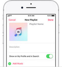 Create Spotify playlist on iPhone Apple Music app