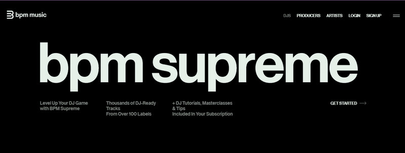 BPM Supreme DJ music download site