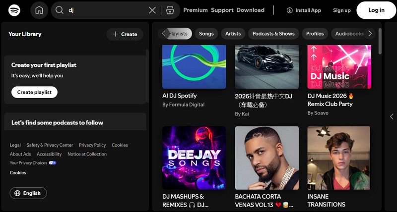 Spotify DJ music download site