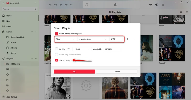create apple music smart playlist