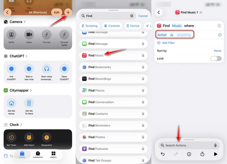 create apple music shortcut playlist