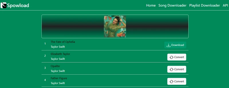 spowload spotify 320kbps mp3 songs