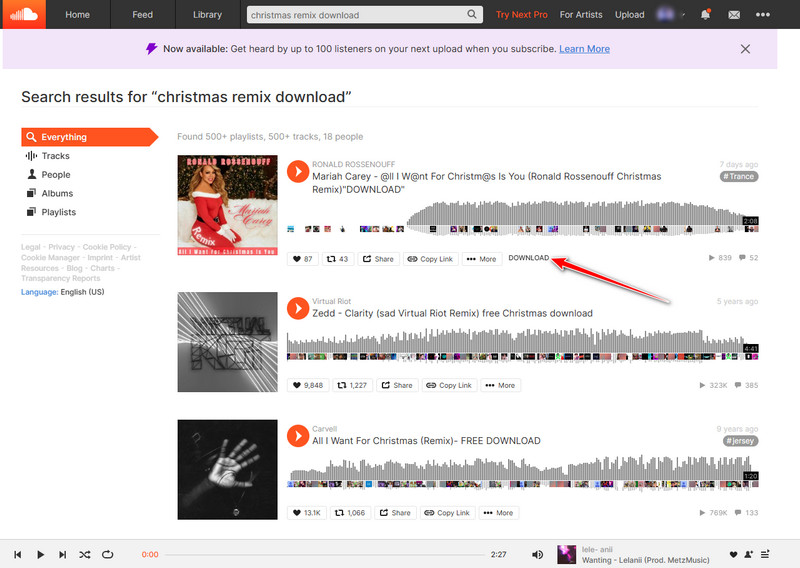 download christmas songs on SoundCloud