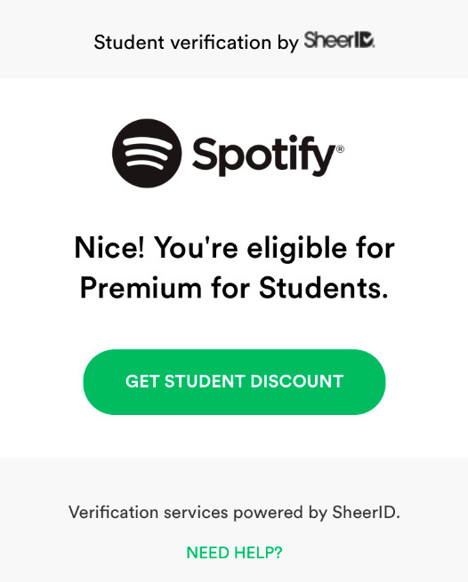 get spotify premium for students