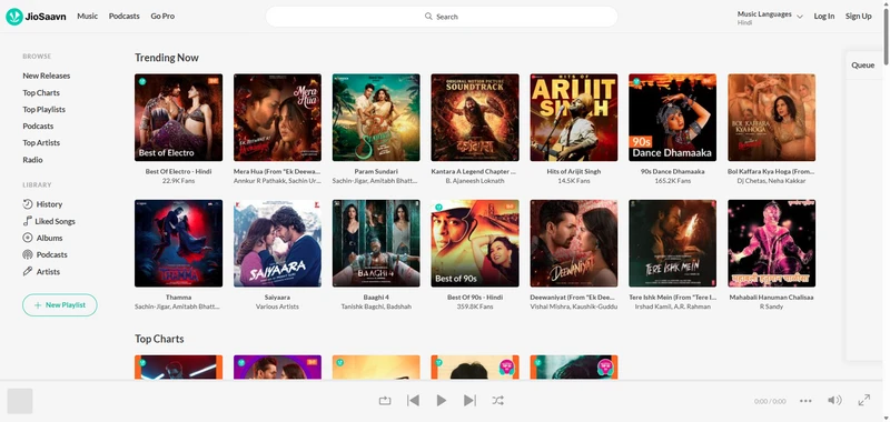 jiosaavn hindi music download app