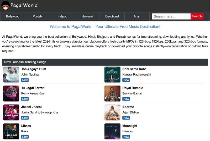 pagalworld hindi and bollywood music download