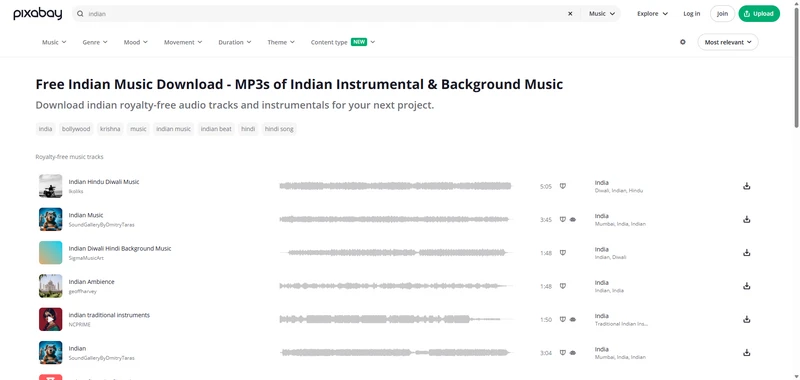 pixabay hindi classic music download