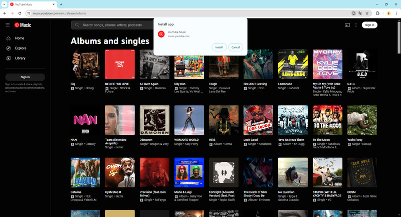 install youtube music desktop version