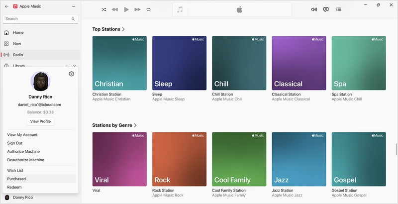 import purchased apple music to djuced