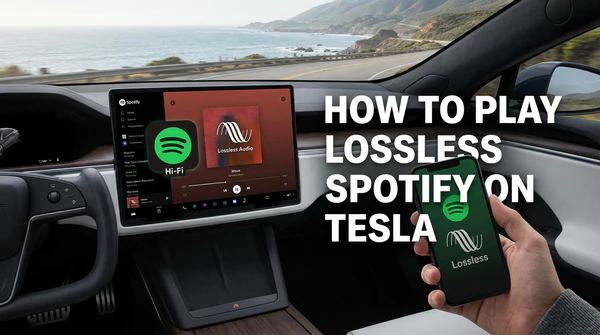 play spotify on tesla