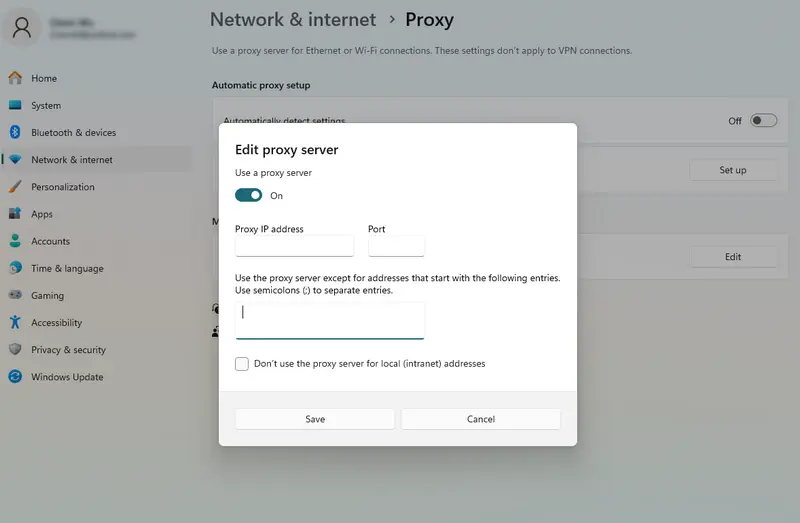 Use a Proxy Server