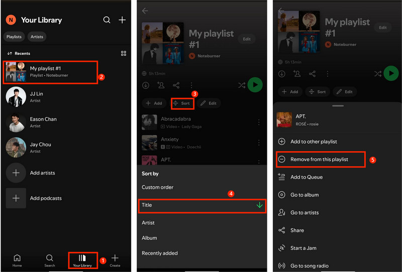 remove duplicate songs on mobile