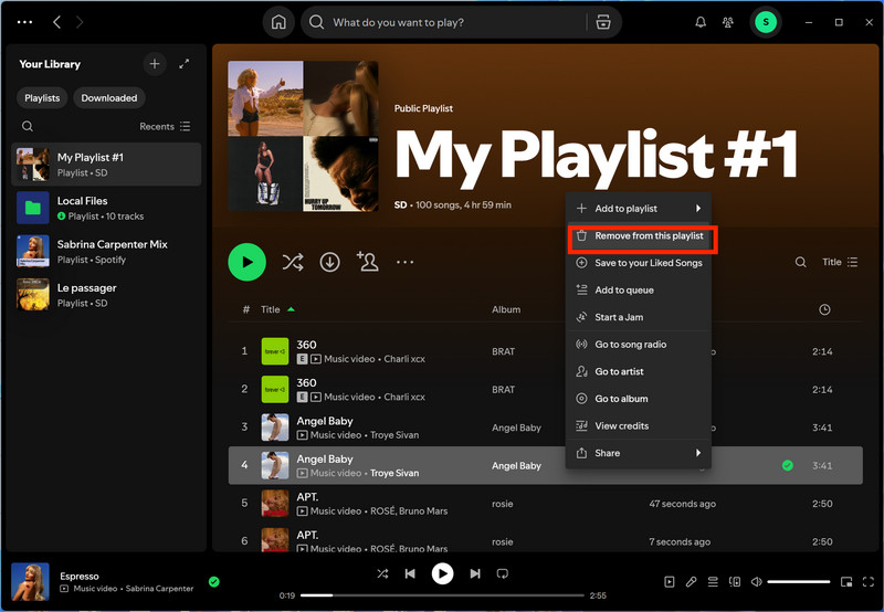 remove duplicates from this playlist