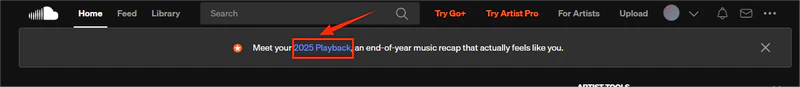 See SoundCloud Wrapped on Desktop