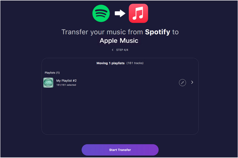 select apple music tunemymusic