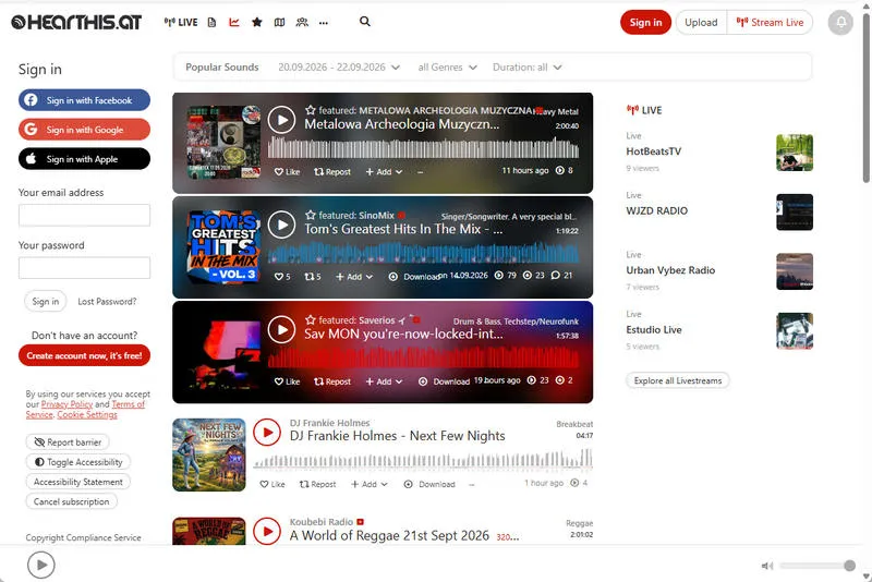SoundCloud Alternative Hearthis.at
