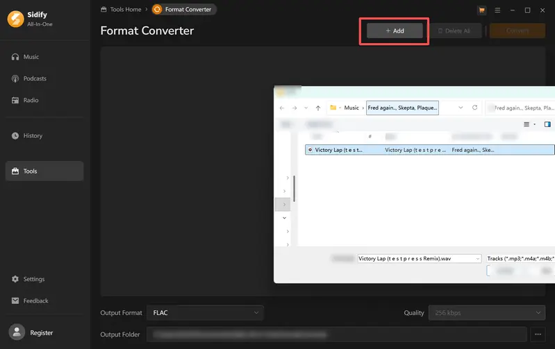Step 2: Add MP3 Files