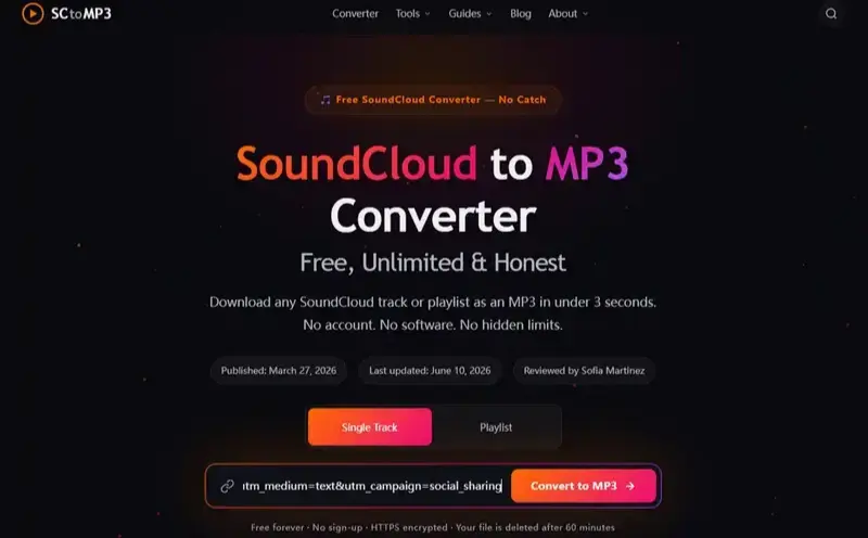 Step 1: Copy link and paste it into scvmp3