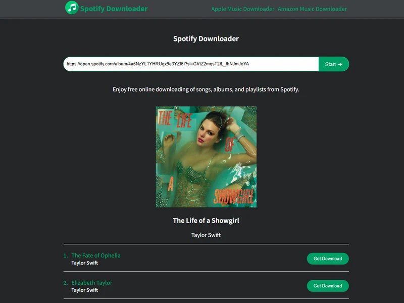 spowload spotify songs