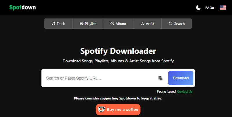 spotdown mp3 320kbps