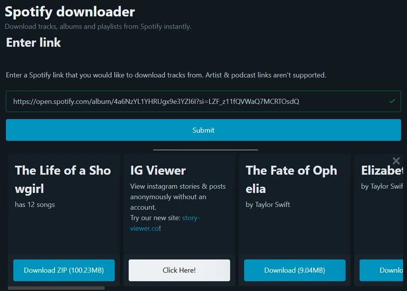spotdownloader spotify downloader