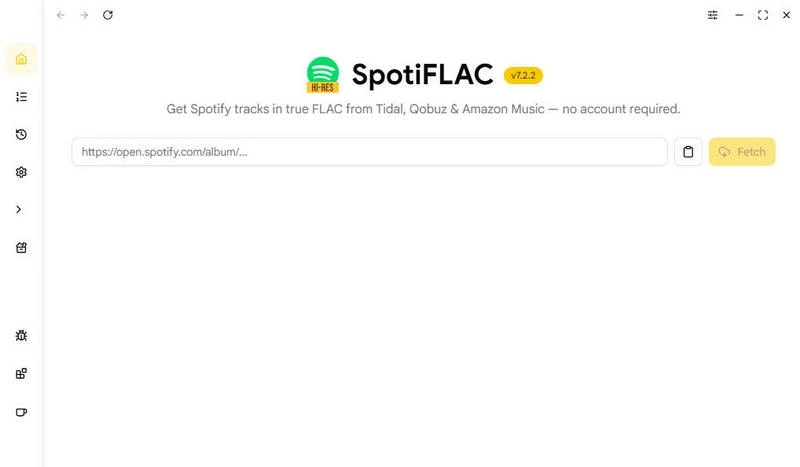 SpotiFLAC desktop interface