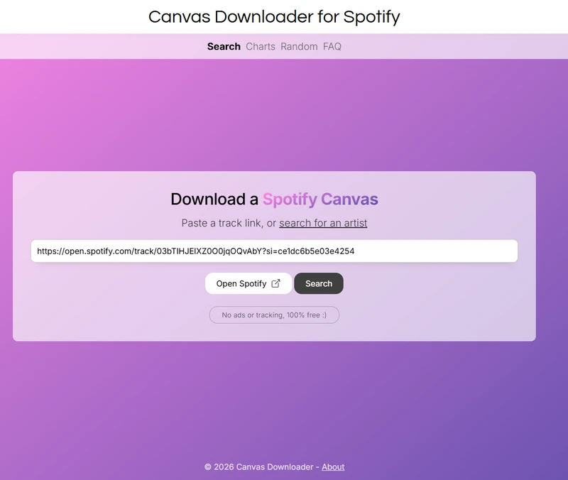 download spotify canvas video