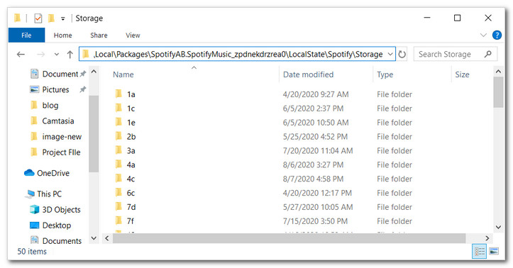 Spotify Downloaded files on Windows