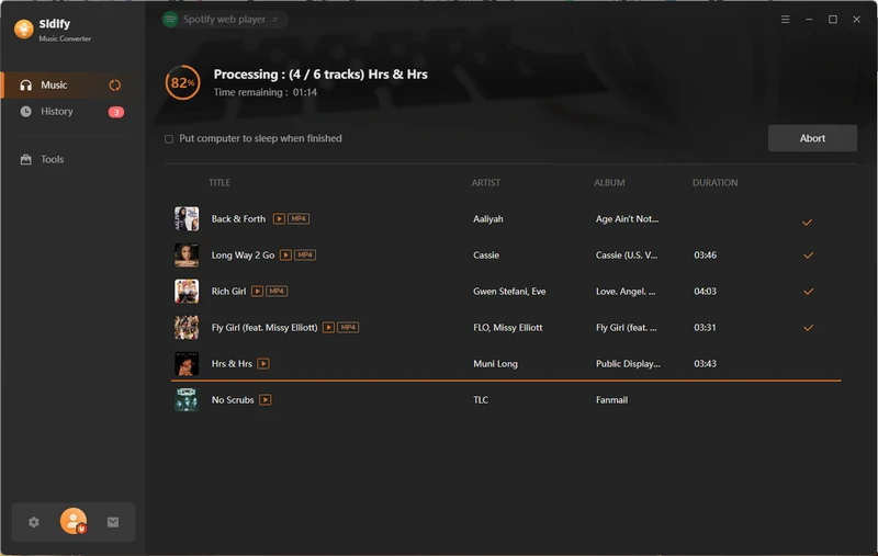 spotify music video queue to download