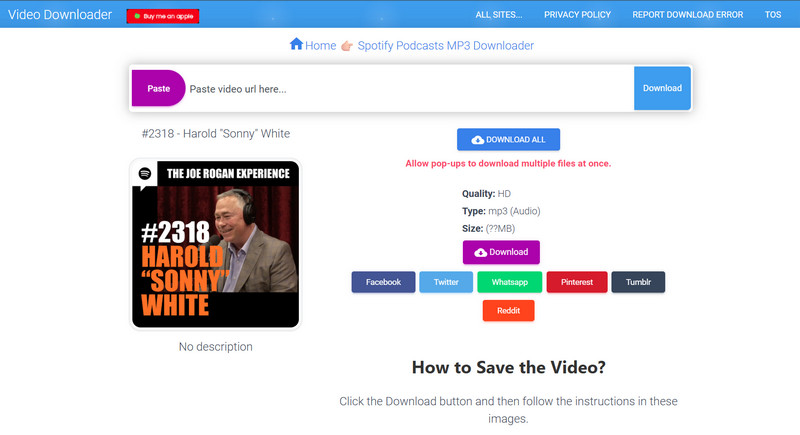 download spotify podcasts mp3 online