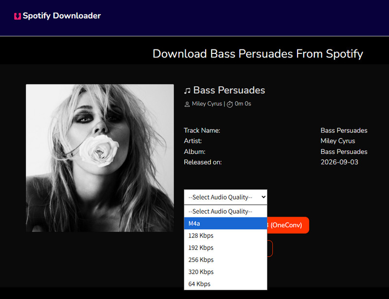 convert spotify music to m4a format with spotisongdownloader